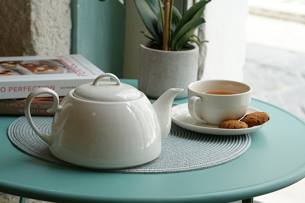 teiera in porcellana da fiamma