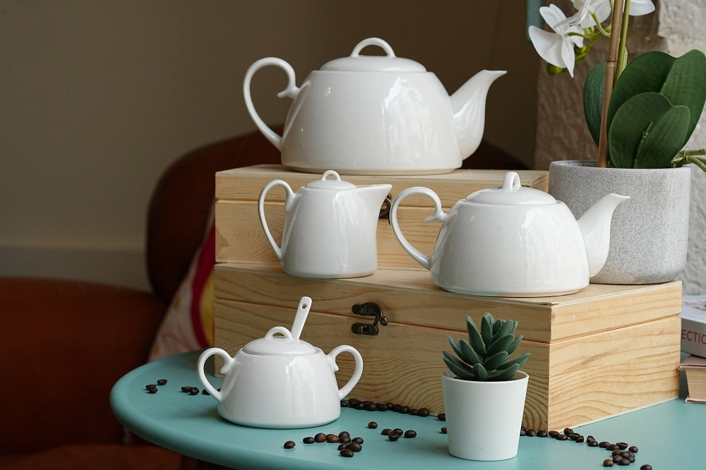 teiera in porcellana da fiamma