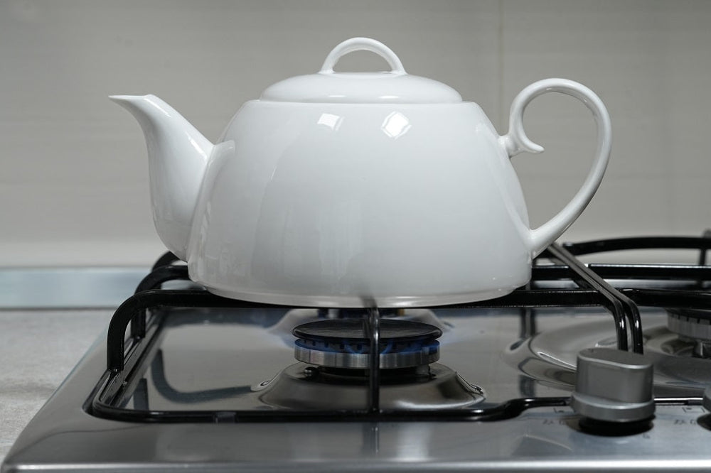 teiera in porcellana da fiamma