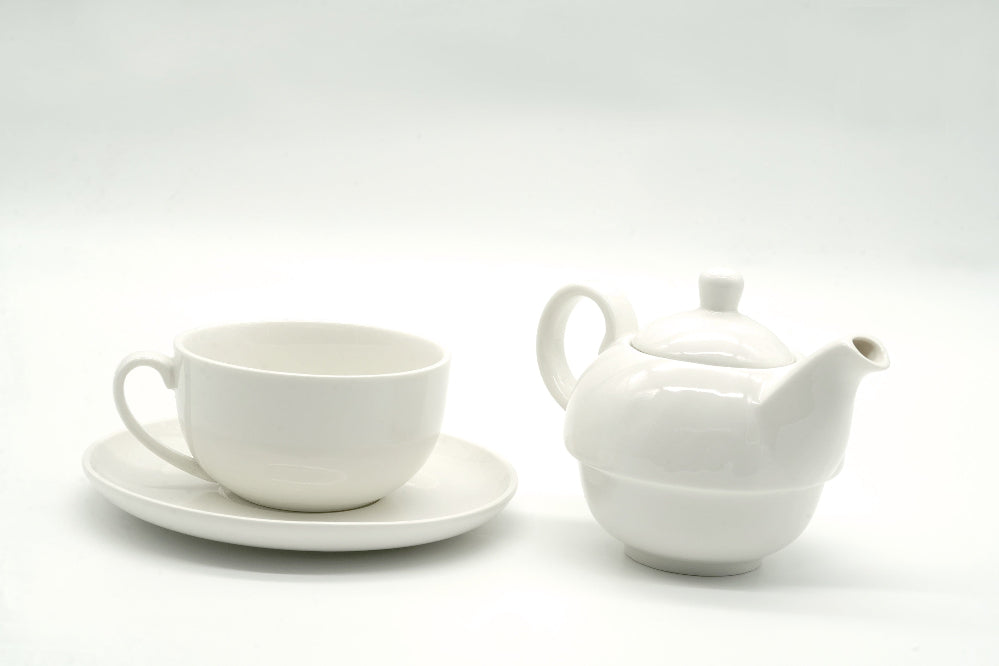 tisaniera con tazza in porcellana