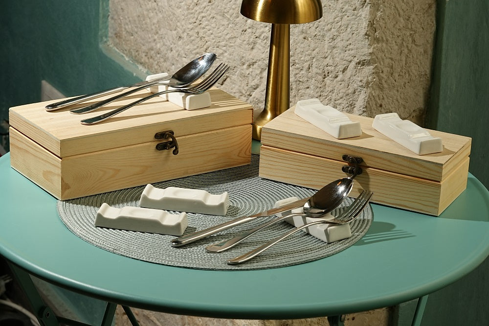 poggia posate e bacchette rettangolare