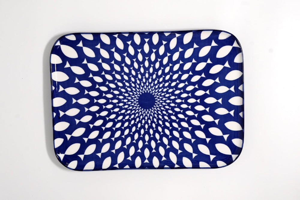 Reactive Fish Vassoio rettangolare 31.5 x 23 cm (set 3 pezzi)