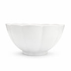 Insalatiera a Fiore 23,5 cm in Porcellana Bianca – Ciotola Grande per Insalata, Frutta e Macedonia – Elegante, Lavastoviglie e Microonde