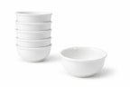 Set 6 Ciotole in Porcellana Bianca 12 cm – Coppette per Dessert, Yogurt, Cereali e Snack – Lavastoviglie e Microonde