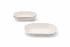 Set 4 Ciotole Rettangolari 19x11 cm in Porcellana Bianca – Ciotoline per Contorni, Aperitivo e Antipasti – Lavastoviglie e Microonde