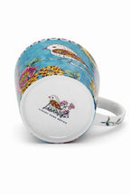 Tazza da Latte in Porcellana 450 ml – Decorazione Japan Birds – Tazza Grande Colazione – Idea Regalo Elegante