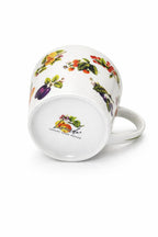 Tazza Latte 450 ml in Porcellana Decorata Frutta – Mug Grande per Colazione, Cappuccino, Tè e Tisane – Lavastoviglie e Microonde