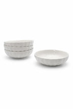 Set 4 Ciotole in Porcellana Bianca 17,5 cm – 450 ml