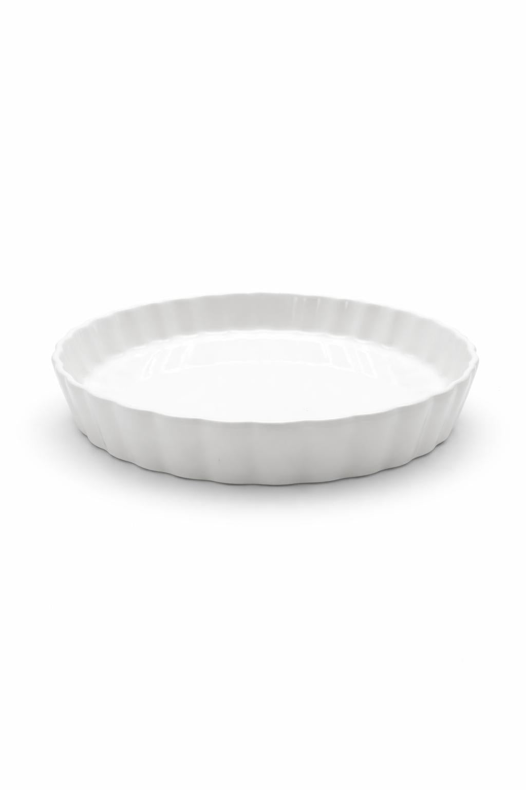 Teglia Crostata Ø 27 cm h 4,5 cm in Porcellana Bianca