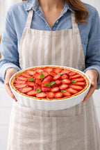 Teglia Crostata Ø 27 cm h 4,5 cm in Porcellana Bianca