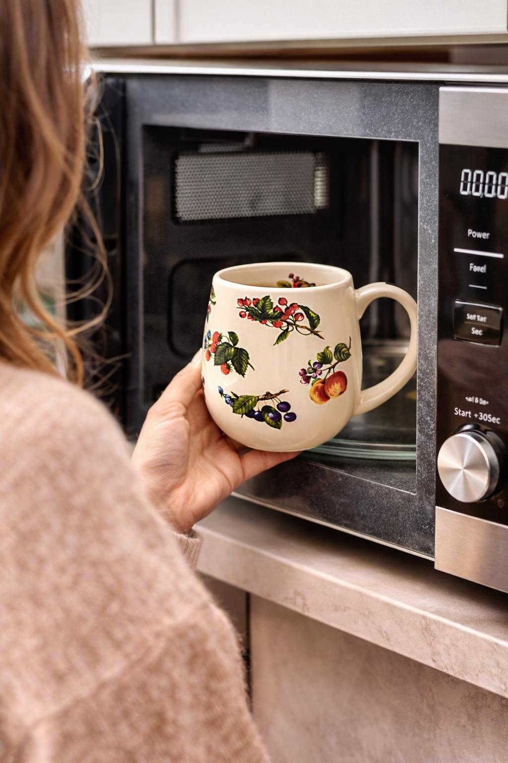 Set 4 Tazze Mug 300 ml in Porcellana Decorata