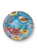 Servizio Piatti 18 Pezzi in Porcellana Japan Birds Blu