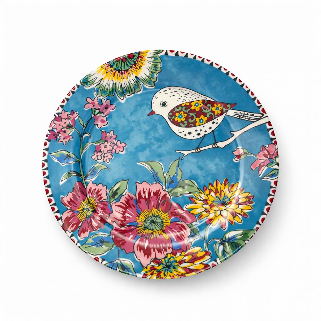 Japan Birds Blu Set 6 Piattini Dessert Pane Ø 15,5 cm