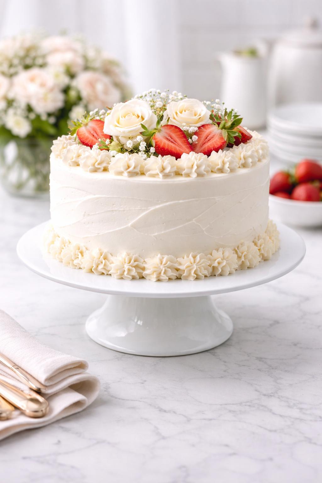 Alzata per Torta in Porcellana cm 30 h 9