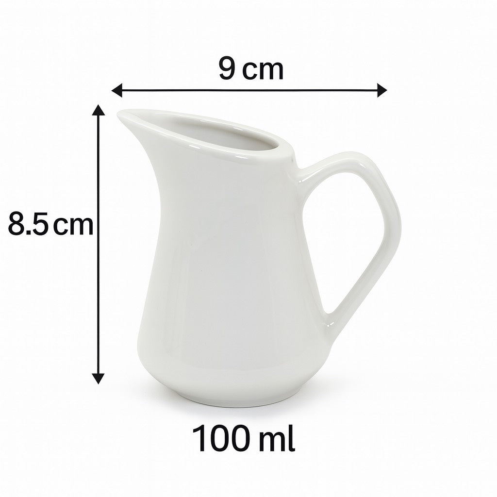 Set 6 pezzi Mini Bricco per Latte in porcellana – 100 ml