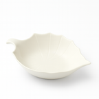 Piatto da Portata / Insalatiera in Porcellana a Forma di Foglia – 30×21x9 cm