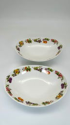 Set 2 Piatti a Forma di Gondola in Porcellana – 26×19x5 cm