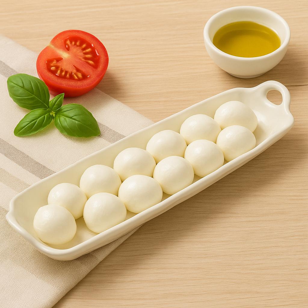 Piatto Porta Mazzarelle in Porcellana Bianca – 37 x 9 cm, H 6