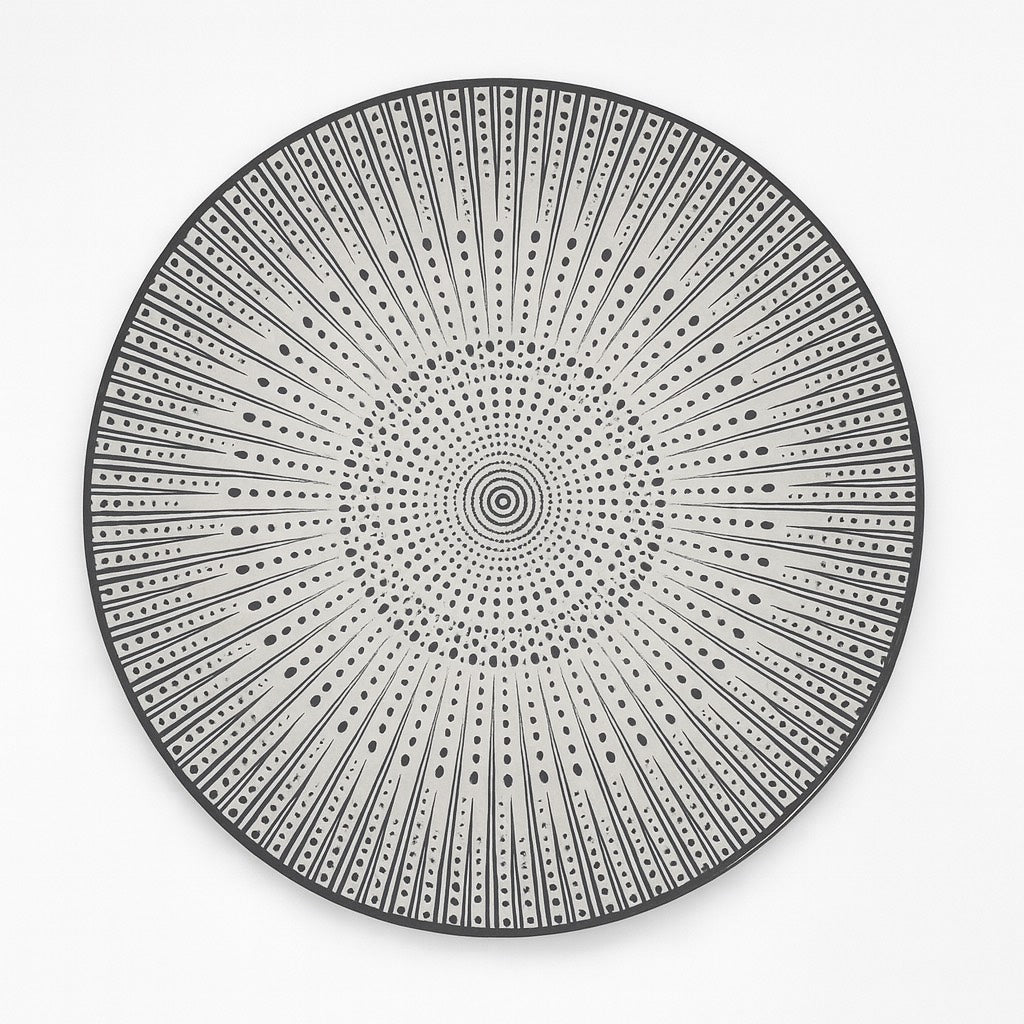 Set 4 Piatti Piani  in Porcellana Decorata – 27x2,5 cm