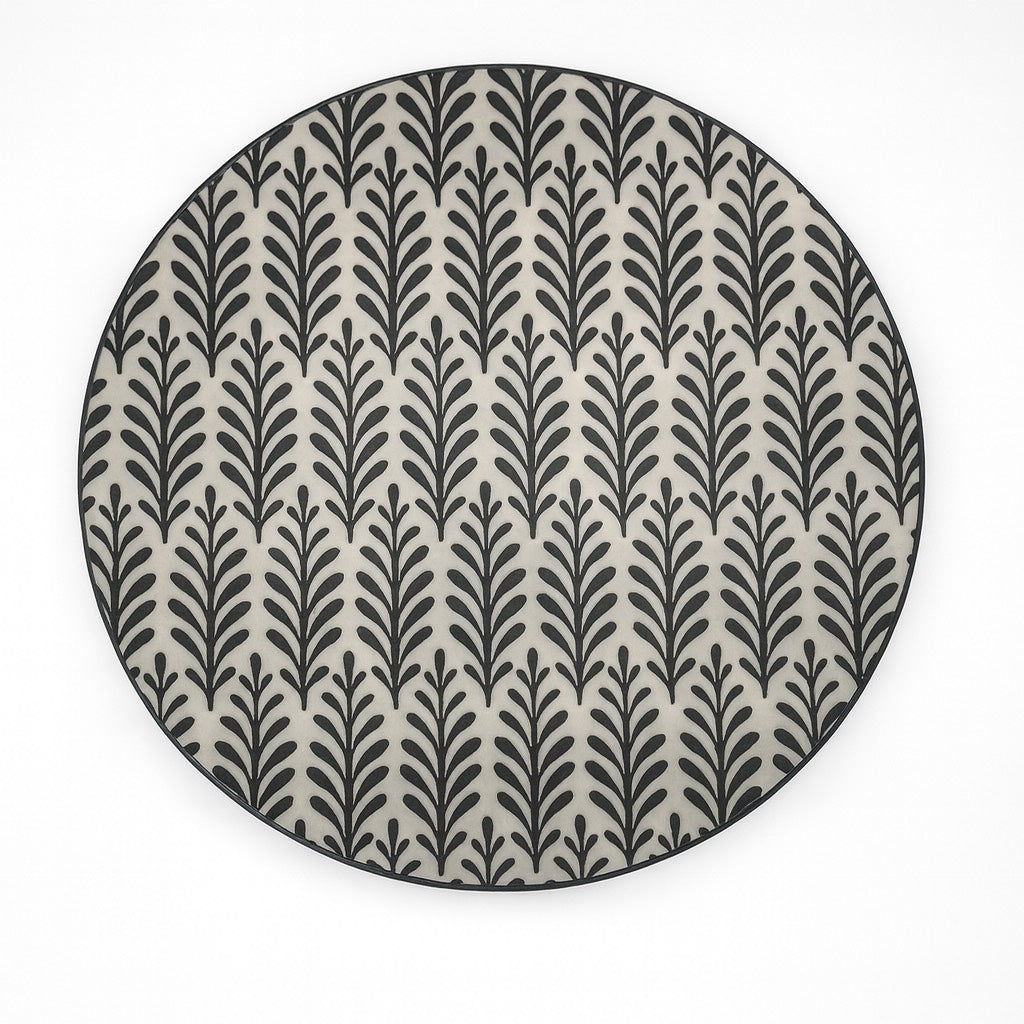 Set 4 Piatti Piani  in Porcellana Decorata – 27x2,5 cm