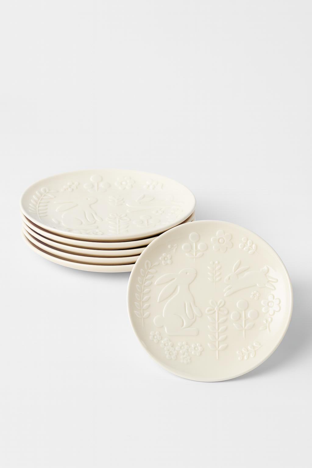 Set 6 Piatti Dessert in Porcellana 17,5 cm