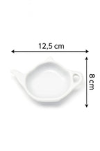 Set 4 Porta Bustine da Tè in Porcellana