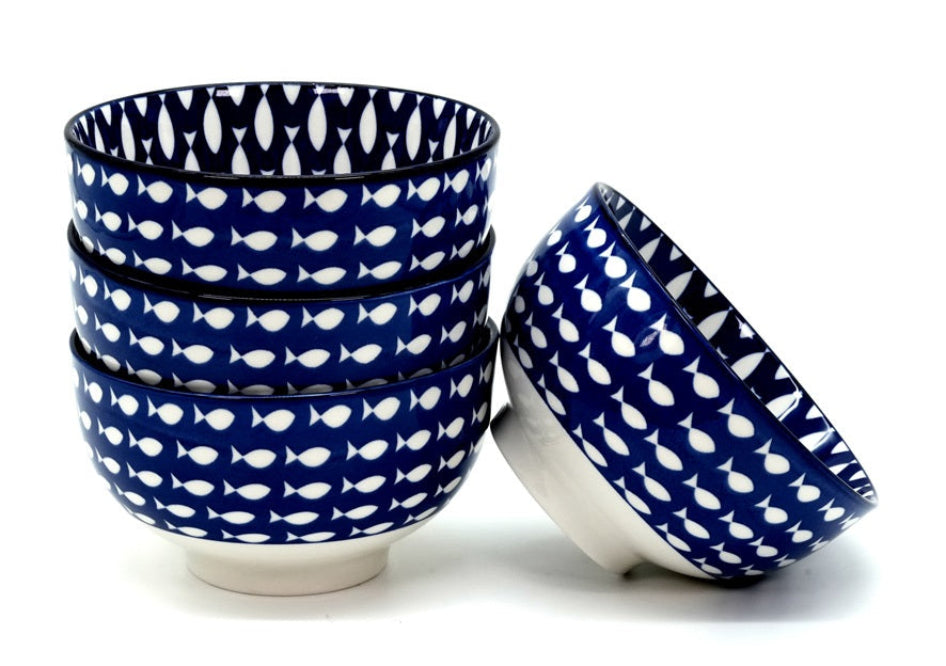 Reactive Fish Ciotole (set 4 pezzi diametro 14 cm)