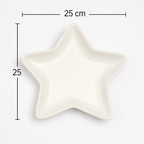 Piatto Natalizio a Forma di Stella – Porcellana 25×25x3,5 cm