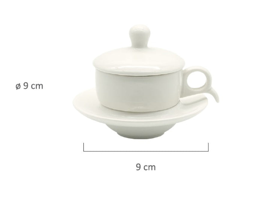 dimensioni tazzine con coperchio e piattino