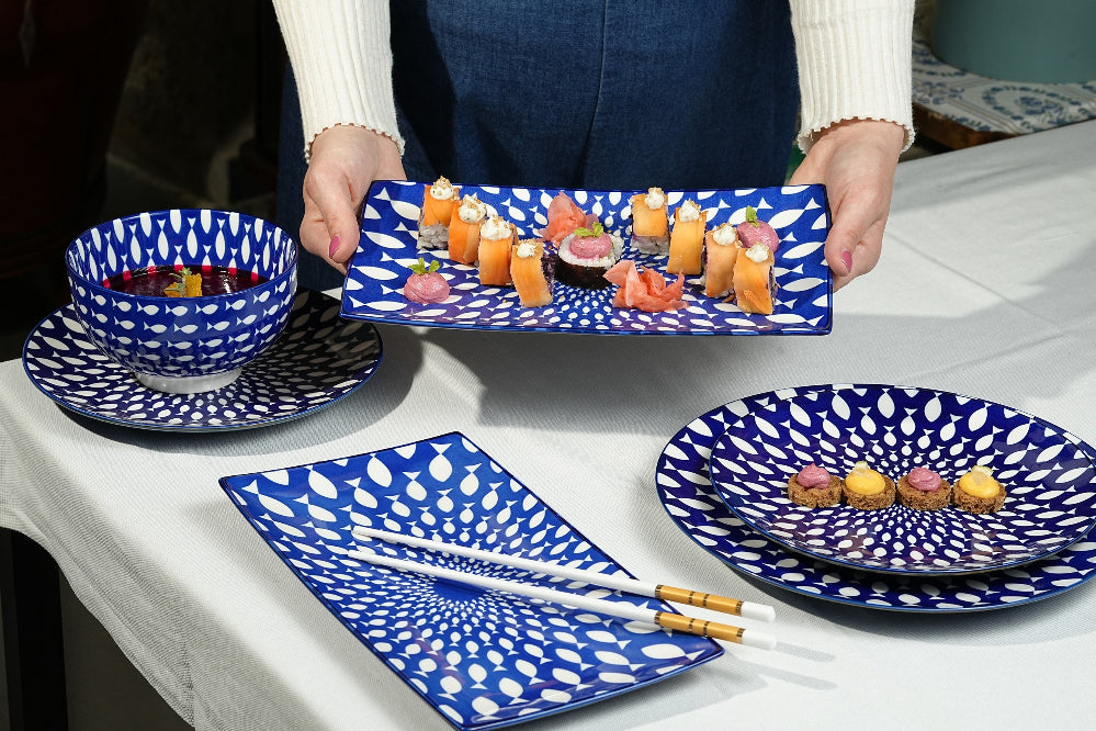 Reactive Fish Vassoio rettangolare 31.5 x 23 cm (set 3 pezzi)