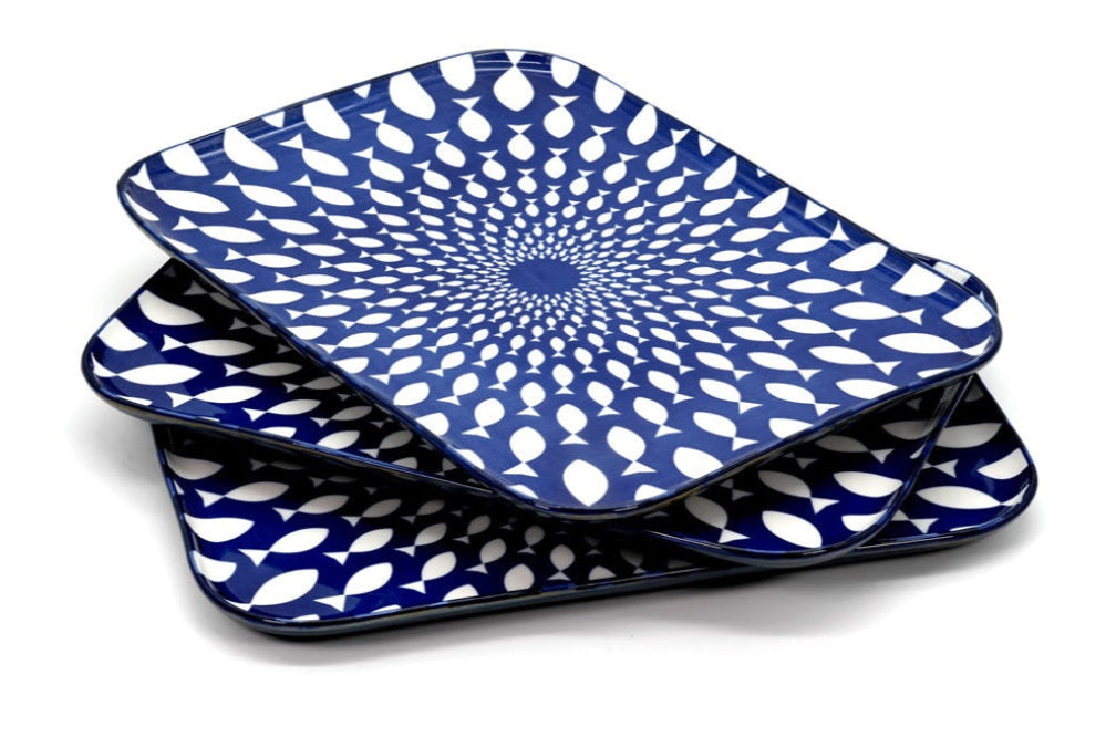 vassoio porcellana colorato